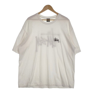 STUSSY ステューシー ストックロゴ 両面プリントTシャツ ホワイト Size XL 福生店