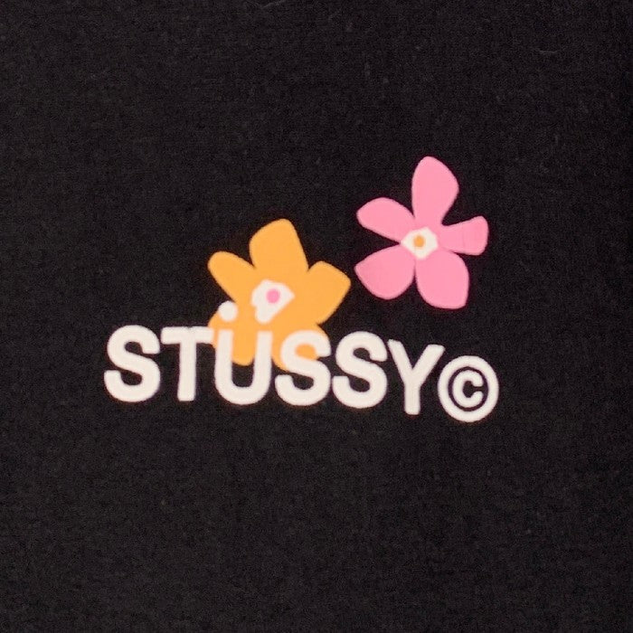 STUSSY ステューシー フラワープリント Tシャツ ブラック Size M 福生店