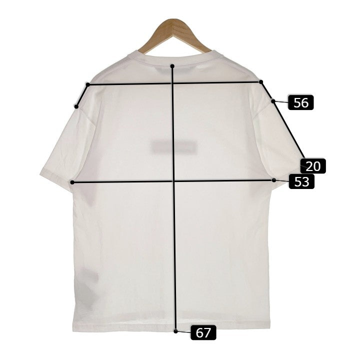 Palm Angels パームエンジェルス ボックスロゴ プリント Tシャツ ホワイト PMAA065F22JER002 Size M 福生店