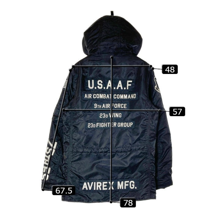 AVIREX アヴィレックス N-3B フライトジャケット TIGER SHARKS ブラック 6172176 Size L 瑞穂店
