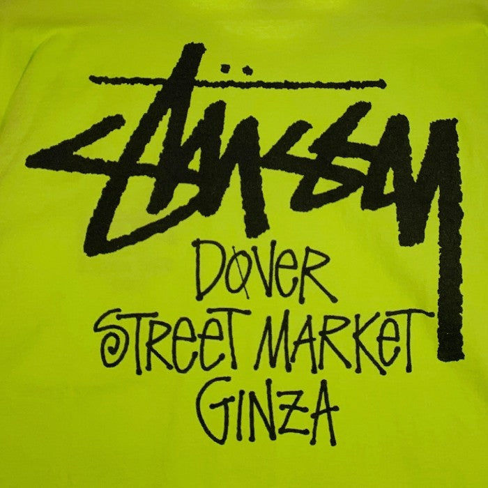 STUSSY ステューシー DOVER STREET MARKET GINZA プリントTシャツ ネオンイエロー Size L 福生店