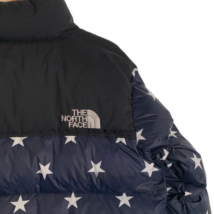 THE NORTH FACE ノースフェイス 18AW Nuptse Jacket ヌプシジャケット ダウン 星条旗 ネイビー ブラック NF0A3BZ91TM Size M 福生店