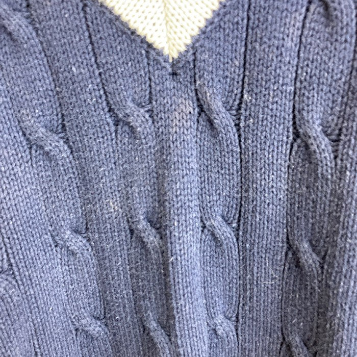 POLO Ralph Lauren ポロ ラルフローレン チルデン コットン ケーブルニット 80'S ネイビー sizeS 瑞穂店