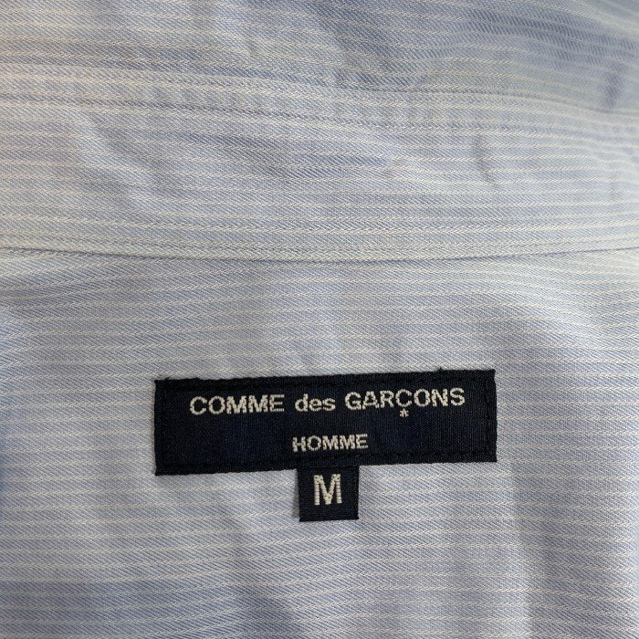 COMME des GARCONS HOMME コムデギャルソンオム 17SS コットン 切替 長袖シャツ ホワイト ブルー  HS-B009 Size M 福生店