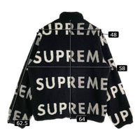 SUPREME シュプリーム 18AW Reversible Logo Fleece Jacket リバーシブル ロゴ ボアフリース ジップアップ ジャケット ブラック sizeM 瑞穂店