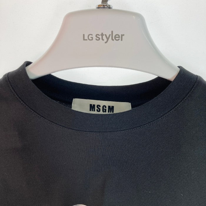 MSGM エムエスジーエム 3041MDM180 Tシャツ ブラック sizeXS 瑞穂店