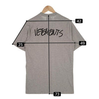 VETEMENTS ヴェトモン 20AW JEANS LOGO T-SHIRT プリントTシャツ グレー UAH21TR619 Size XS 福生店