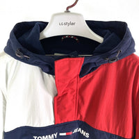 TOMMY JEANS トミー ジーンズ 8066000232201 アノラックパーカー トリコロール sizeL 瑞穂店