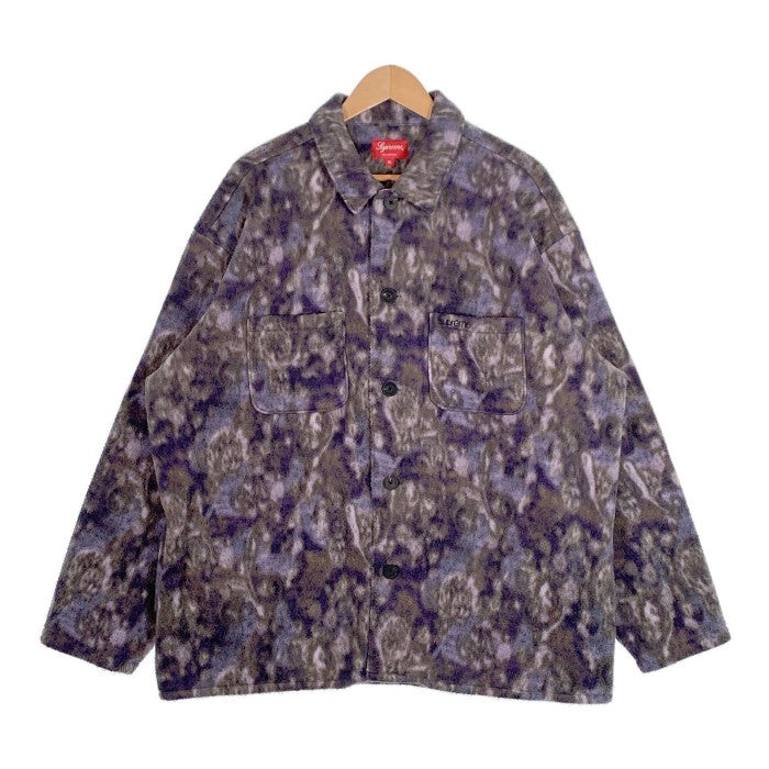 SUPREME シュプリーム 21AW Paisley Fleece Shirt ペイズリーフリースシャツ パープル Size XL 福生店