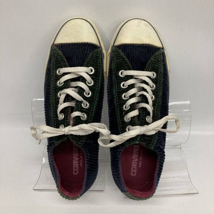 CONVERSE コンバース コーデュロイ オールスター スニーカー ネイビー×グリーン size6 瑞穂店