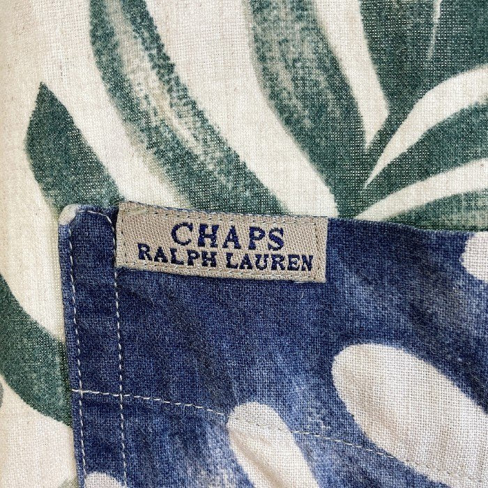 CHAPS チャプス RALPH LAUREN ラルフローレン リネン昆 BDシャツ ブルー系 sizeXL 瑞穂店