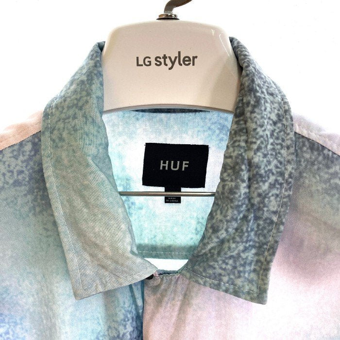 HUF ハフ 23SS FLORAL HAZE RESORT SHIRT 半袖 リゾートシャツ  ブルー sizeM 瑞穂店