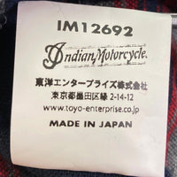 IndianMotorcycle インディアンモーターサイクル IM12692 ネイティブ ランチ ジャケット ボーダージップジャケット ネイビー size38 瑞穂店