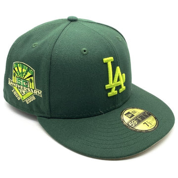 New Era ニューエラ LA Dodgers ドジャース 59FIFTY 50周年記念ワッペン グリーン Size 7 1/2(59.6cm) 福生店