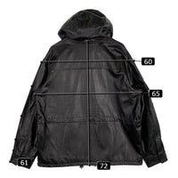 SUPREME シュプリーム 18AW Leather Anorak Jacket レザーアノラック ジャケット 羊革 ブラック Size L 福生店