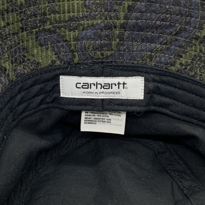 Carhartt カーハート バケットハット コーデュロイ 総柄 ダークグリーン パープル Size M/L 福生店