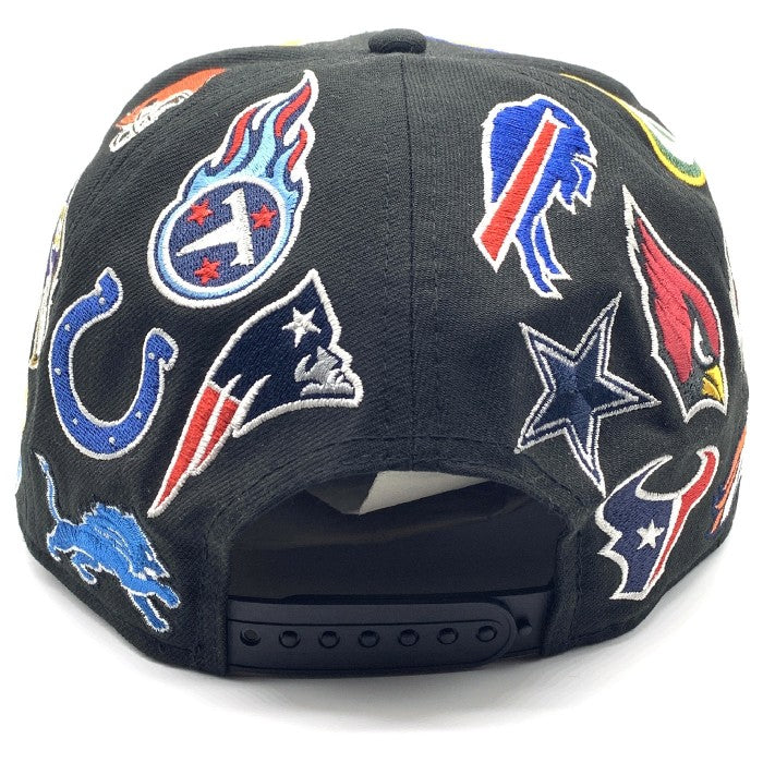 New Era ニューエラ 9FIFTY NFL Team Logo Allover スナップバック キャップ ブラック 福生店