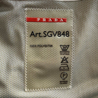 PRADA SPORT プラダスポーツ Wind Stopper ジップアップ ジャケット 内側メッシュ ホワイト SGV848 2006 Size 46 福生店