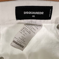 DSQUARED2 ディースクエアード SLIM JEAN スリムジーンズ ローライズ ホワイト S74LA0884 S39781 Size 46 福生店