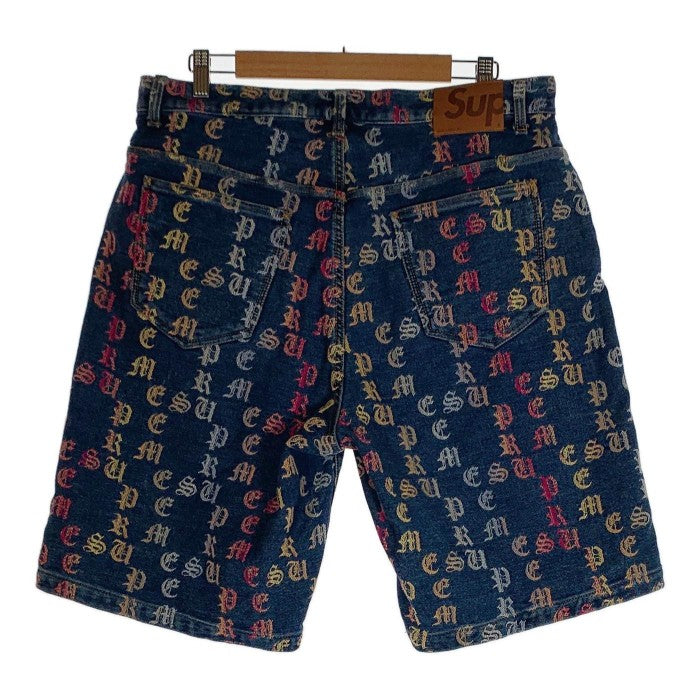 SUPREME シュプリーム 22SS Gradient Jacquard Logo Denim Shorts グラディエントジャガードロゴ デニムショーツ Size 32 福生店