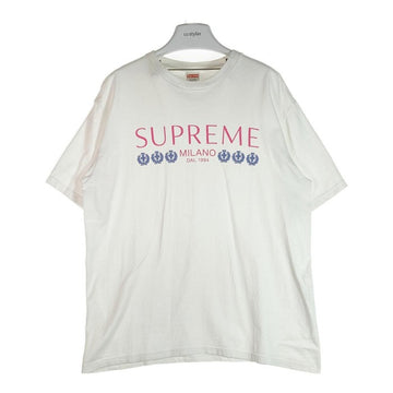 SUPREME シュプリーム 21SS Milano Tee ミラノTシャツ 半袖 ロゴプリント ホワイト sizeL 瑞穂店