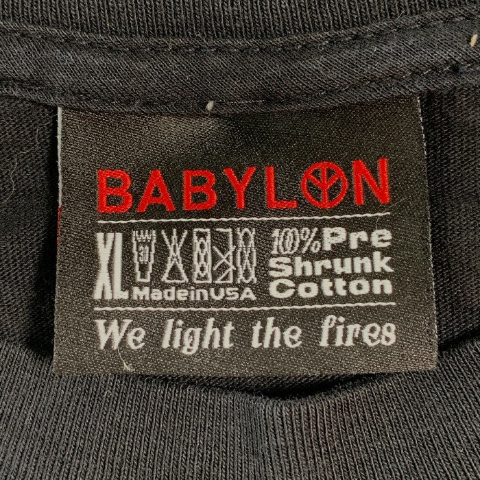 Babylon バビロン x Wasted Youth ウェイステッドユース プリント Tシャツ ブラック Size XL 福生店