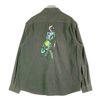 SUPREME シュプリーム 21AW Gonz Corduroy Work Shirt ゴンズ刺繍コーディロイワークシャツ カーキ sizeL 瑞穂店