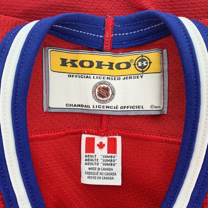 KOHO NHL モントリオールカナディアンズ ホッケー ゲームシャツ レッド Size JUMBO 福生店