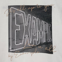 EXAMPLE エグザンプル プリント Tシャツ ホワイト Size XL 福生店