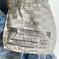 KITH キス LEVI'S リーバイス 501 ST チェッカーフラッグ スリムテーパー デニムパンツ Size 32×32 福生店