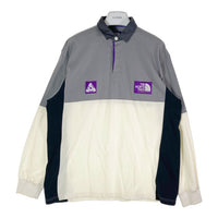 THE NORTH FACE nanamica PURPLE LABEL × PALACE SKATEBOARDS ザノースフェイスパープルレーベル  High Bulky Rugby Shirt  ハイバルキーラグビーシャツ NT3125N グレー sizeM 瑞穂店