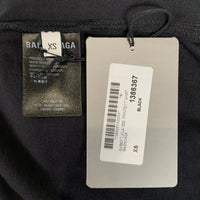 BALENCIAGA バレンシアガ 21SS DEFILE L/S TEE プリント ロングスリーブ Tシャツ ブラック オーバーサイズ 641667 Size XS 福生店