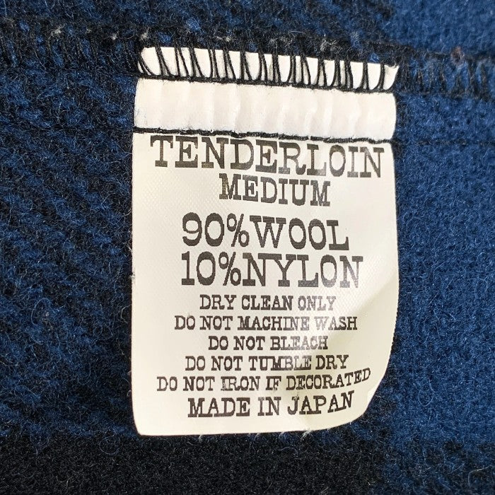 TENDERLOIN テンダーロイン T-BUFFALO JACKET バッファローチェック ウールジャケット ブルー ブラック Size M 福生店