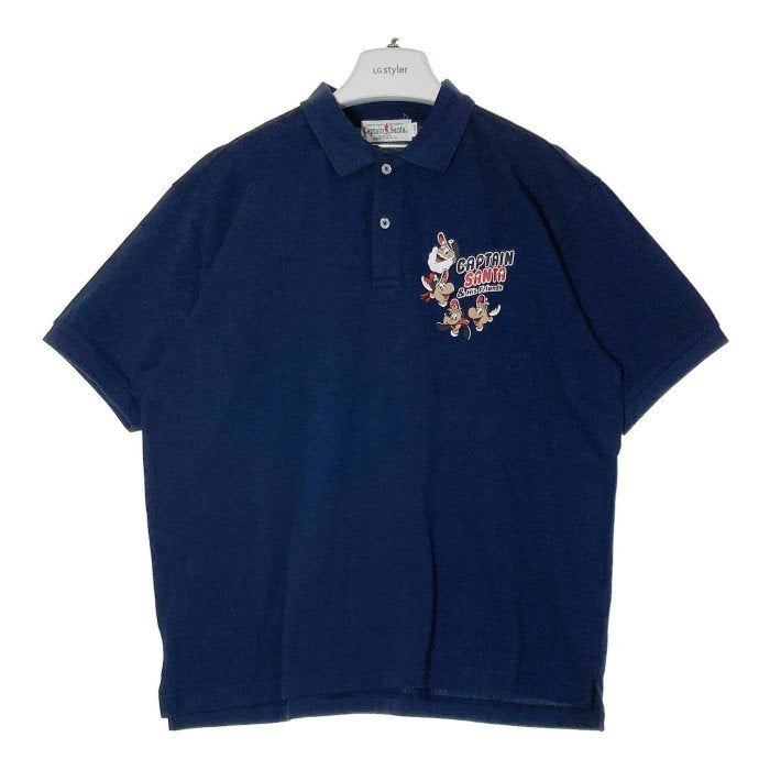 CAPTAIN SANTA キャプテンサンタ HIS FRIENDS ポロシャツ ネイビー sizeXL 瑞穂店