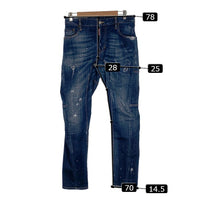 DSQUARED2 ディースクエアード TIDY BIKER JEAN バイカージーンズ デニム ペイント ダメージ加工 Size 48 福生店