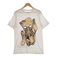 KAWS カウズ 21AW SKELETON NEW FICTION T-SHIRT スケルトン ニューフィクション Tシャツ ホワイト Size M 福生店