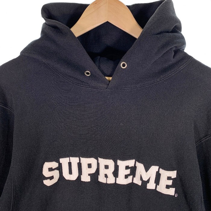 SUPREME シュプリーム 90's Champion チャンピオン リバースウィーブ プルオーバーパーカー ブラック Size L 福生店