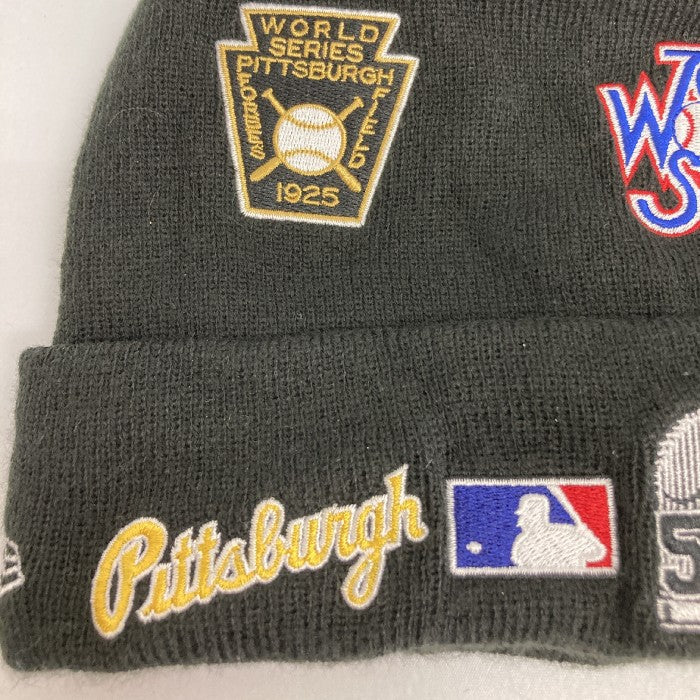 NEW ERA PITTSBURGH PIRATES ニューエラ ニットキャップ ビーニー ピッツバーグ パイレーツ MLB WORLD SERIES CHAMPION CUFFED KNIT BEANIE BLACK ブラック size-00 瑞穂店