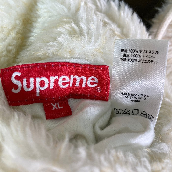 SUPREME シュプリーム 17AW Reversible Sherpa Work Parka リバーシブル ワークパーカー 迷彩 カモフラ アイボリー sizeXL 瑞穂店