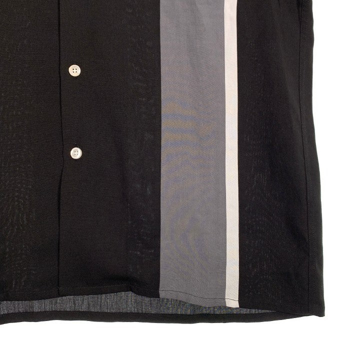 WACKO MARIA ワコマリア 23SS MINEDENIM マインデニム 50's SHIRT オープンカラーシャツ 半袖 ブラック グレー  Size S 福生店