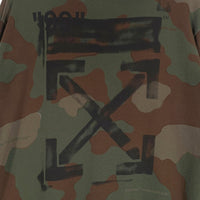 OFF-WHITE オフホワイト Camouflage Hoodies カモフラージュ ジップアップパーカー 並行品 Size M 福生店