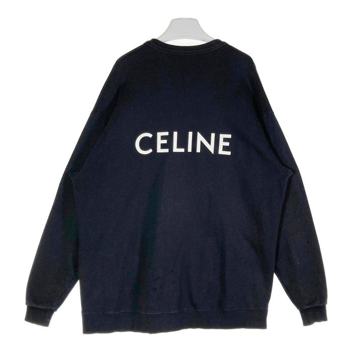 CELINE セリーヌ スウェットカーディガン （ダメージ有） ブラック sizeS 瑞穂店