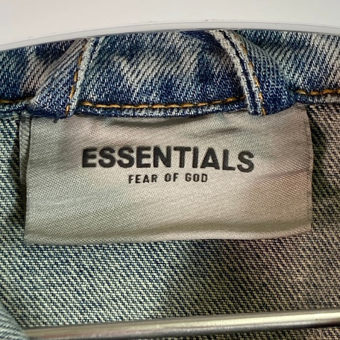 ESSENTIALS エッセンシャルズ ウォッシュ加工 デニムジャケット ライトブルー sizeL 瑞穂店