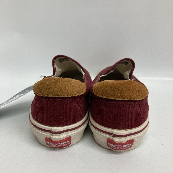 VANS バンズ V98CDR  slip on スリッポン コーデュロイ スニーカー ワイン size27.5cm 瑞穂店