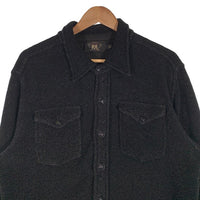 RRL ダブルアールエル インディゴ ワークシャツ ブラック 鹿の子 ラルフローレン Size L 福生店