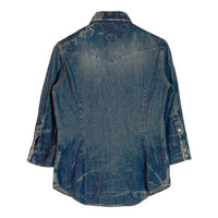 HYSTERIC GLAMOUR ヒステリックグラマー  Washed Denim Western Shirt Indigo ウエスタンシャツ インディゴ sizeFree 瑞穂店