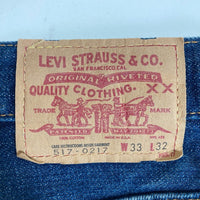 LEVI'S リーバイス 90s USA製 555 バレンシア復刻 LEVI'S 517-0217 99年製 インディゴ W33瑞穂店