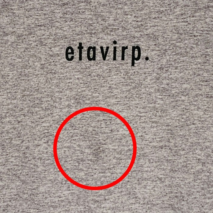 etavirp エタヴァープ プリントTシャツ 両面 グレー Size XL 福生店