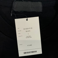 GOD SELECTION XXX ゴッドセレクショントリプルエックス 22SS プリントTシャツ ブラック Size L 福生店