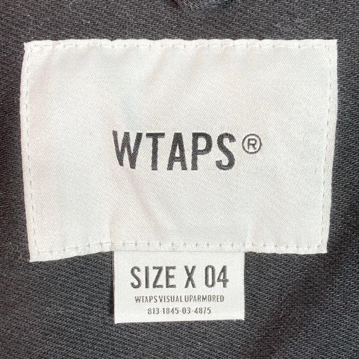 WTAPS ダブルタップス CELL SS SHIRT 191GWDT-SHM03 19SS 半袖シャツ ハーフジップ ブラック size04 瑞穂店